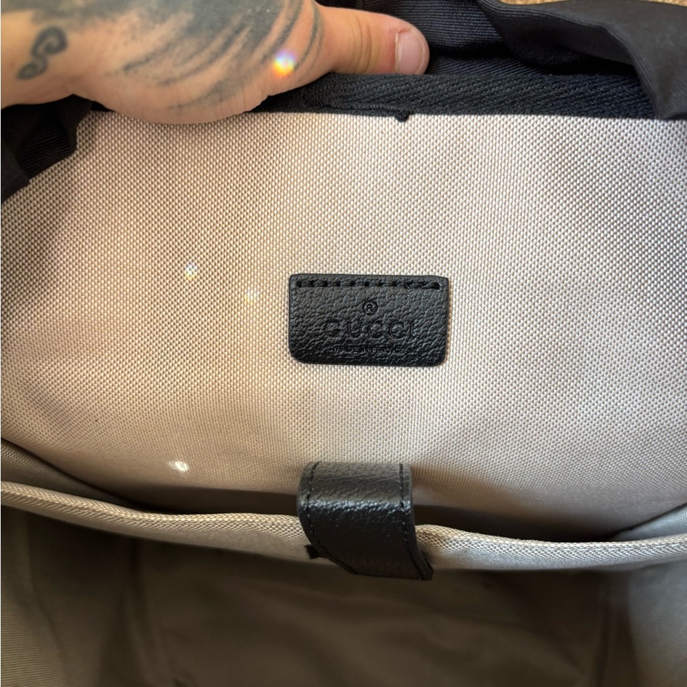 Gucci leather backpack GG initials - Picture 4 of 5